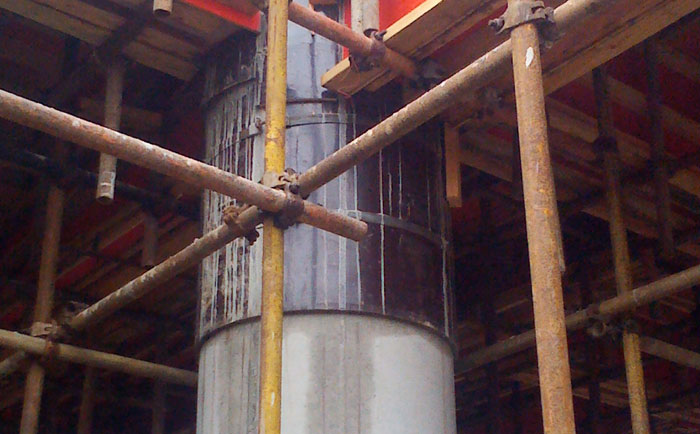 定型圆柱模板存放工作没做好,会影响混凝土圆柱墩模板的使用次数